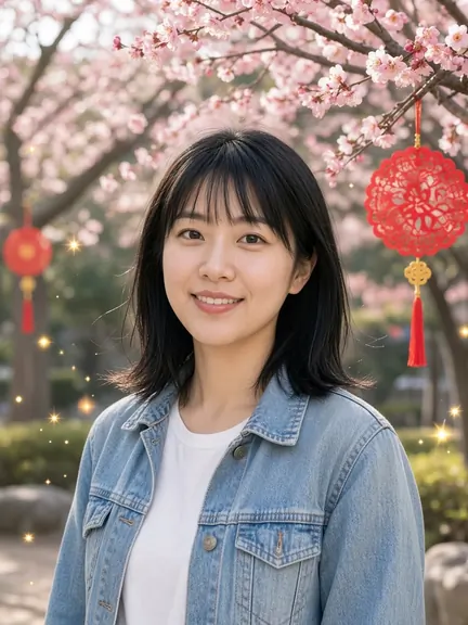 After: the Plum Blossom look