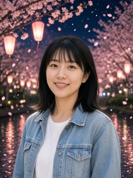 After: the Sakura Night look